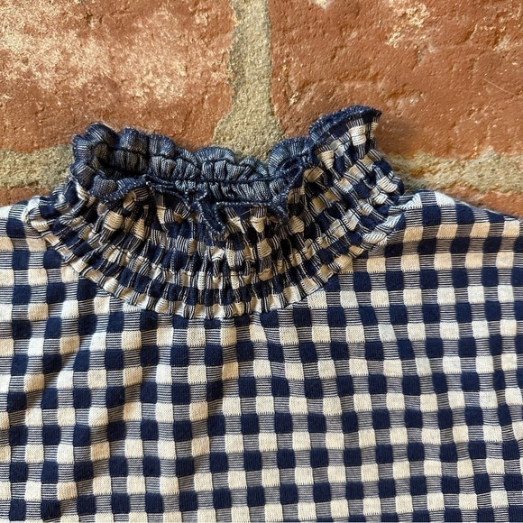 Zara Trafaluc size small blue and white gingham dress - Picture 7 of 13
